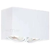 Natynkowa LAMPA sufitowa Cardi II Bianco Orlicki Design metalowa OPRAWA prostokątny spot biały