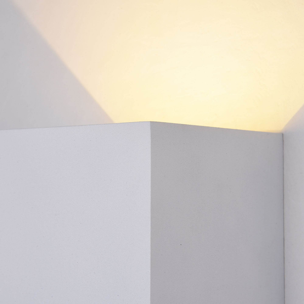 Kinkiet na taras lampa ścienna Fulton O572WL-L6W LED 6W 3000K kostka biała