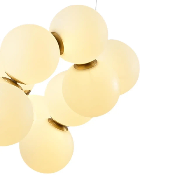 Lampa podwieszana Coralli DP0254-1000 Step LED 116W 3000K kule mosiądz biały