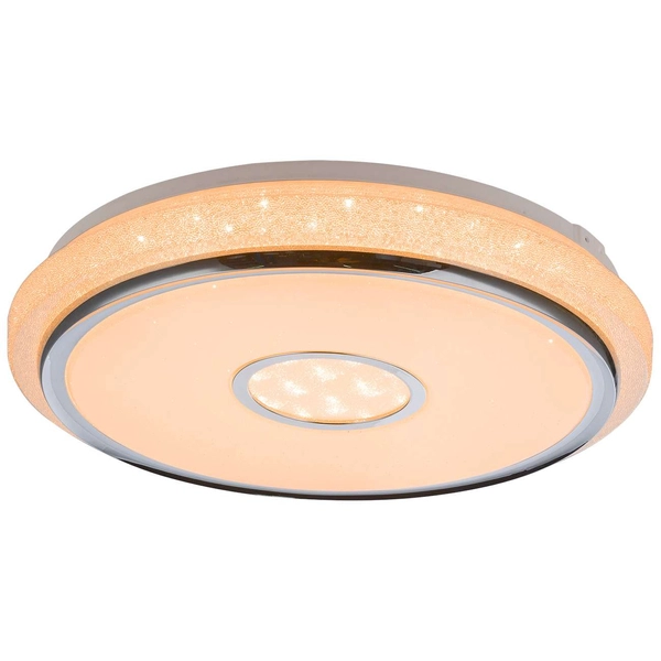 Plafon LAMPA sufitowa DANI 48389-40 Globo okrągła OPRAWA natynkowa LED 40W z efektem gwiazd biała