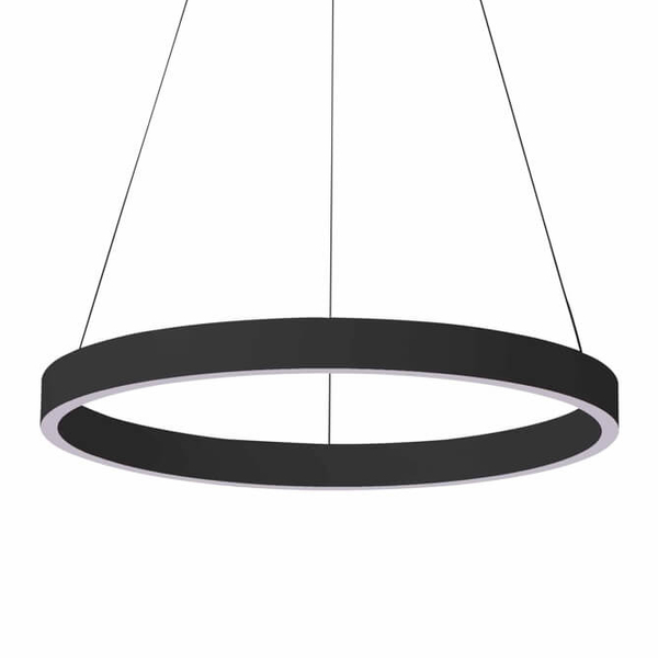 Wisząca lampa okrąg Brasco PND-56215D-080RPC-BK-3KS4K-TRDIMM Italux LED 80W 3000-4000K czarny