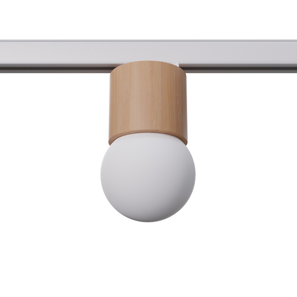 Sufitowa lampa z żarówką BOOMO MYL.00248 do szyny 3-fazowej brązowy