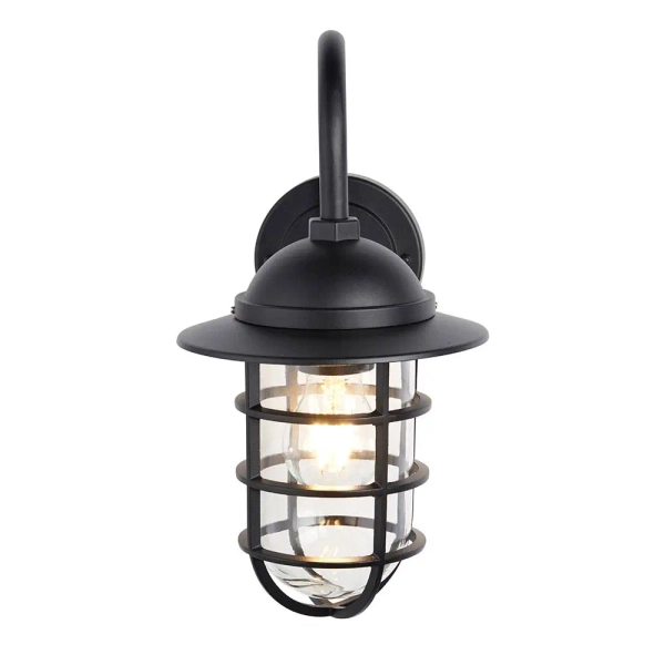 Elewacyjna lampa do ogrodu Port 96907 IP44 czarny przezroczysty