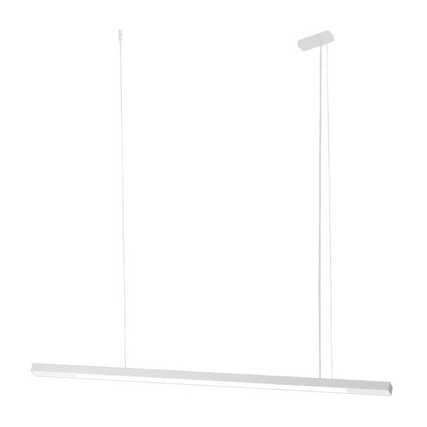 LAMPA wisząca HAKODA 8657 Shilo metalowa OPRAWA zwis LED 16W 4000K listwa biała