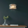 Lampa ścienna glamour L&-1104529 cyrtals nikiel przezroczysta