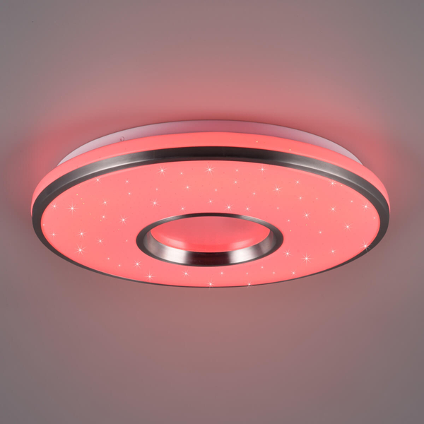 Sypialniany plafon RGB Realta R64401005 RL Light LED 24W 2700-6500K srebrna