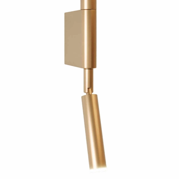 Regulowany kinkiet ścienny Organic W0341 Maxlight LED 2W 3000K złoty szczotkowany