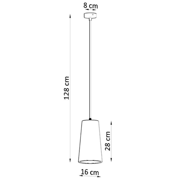 Jadalniana lampa wisząca SL.0849 ceramiczna nad stół biała