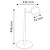 Stołowa lampka ruchoma KUBIK 318428 tuba LED 4,2W 3000K czarna