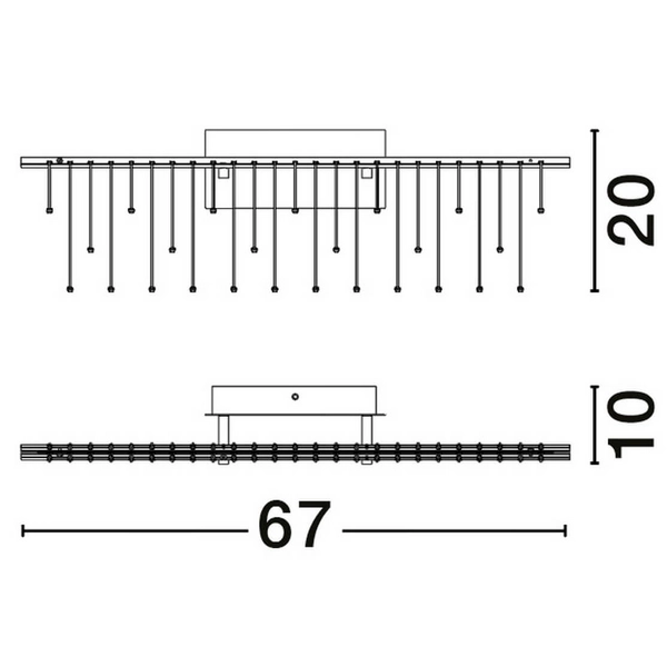 Lampa ścienna do salonu HUARAZ LE44449 LED 11W 3000K czarna
