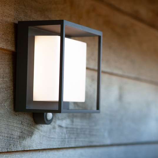 Solarna LAMPA elewacyjna CURTIS 6934601118 Lutec elewacyjna OPRAWA klatka LED 3W 3000K outdoor IP54 szary
