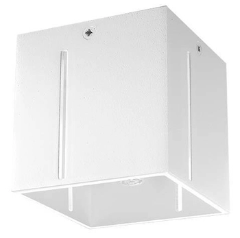 LAMPA sufitowa SL.0398 metalowa OPRAWA kostka cube biała