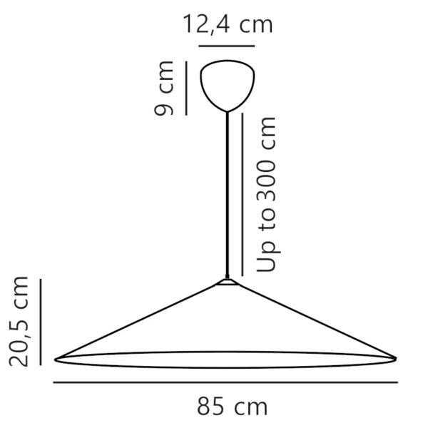 Lampa zwieszana Hill 2220103060 DFTP japandi minimalistyczna biała