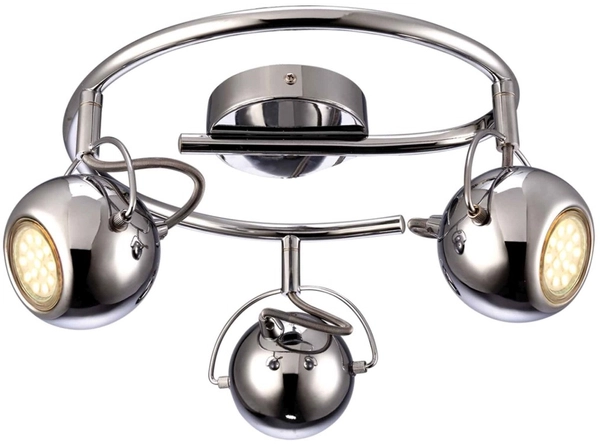 Lampa sufitowa Salva K-8002/3G CHR z reflektorkami chrom
