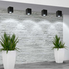 Sufitowa LAMPA prostokątna HADAR Q1 313126 Polux downlight metalowa tuba regulowana czarna