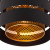 Metalowa lampa sufitowa Rosas 21133/01/30 ażurowa czarna złota