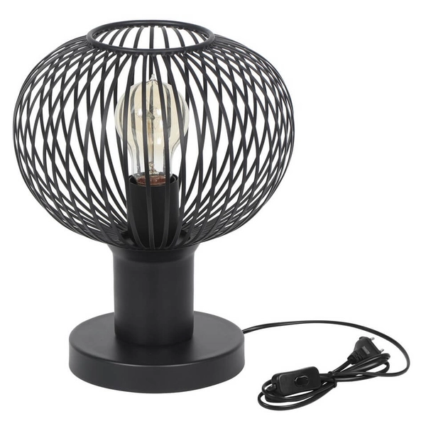 Stolikowa lampka salonowa GILA 565700132 Trio koszyk loft czarny