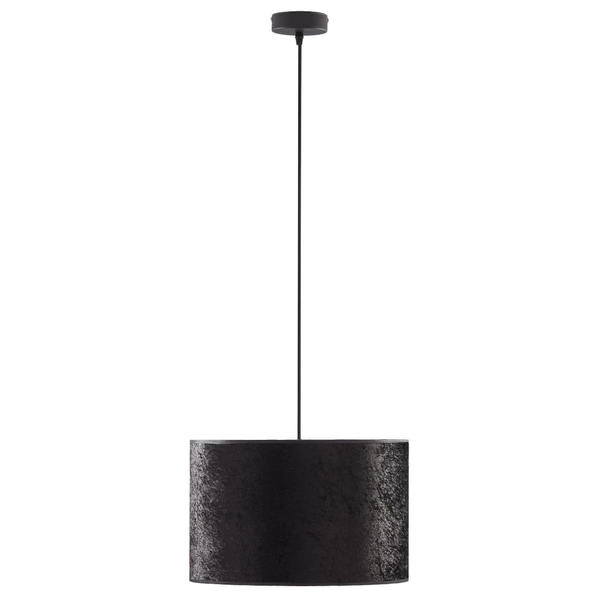 Lampa biurowa wisząca abażurowa Tercino 6192 TK Lighting z tkaniny czarna