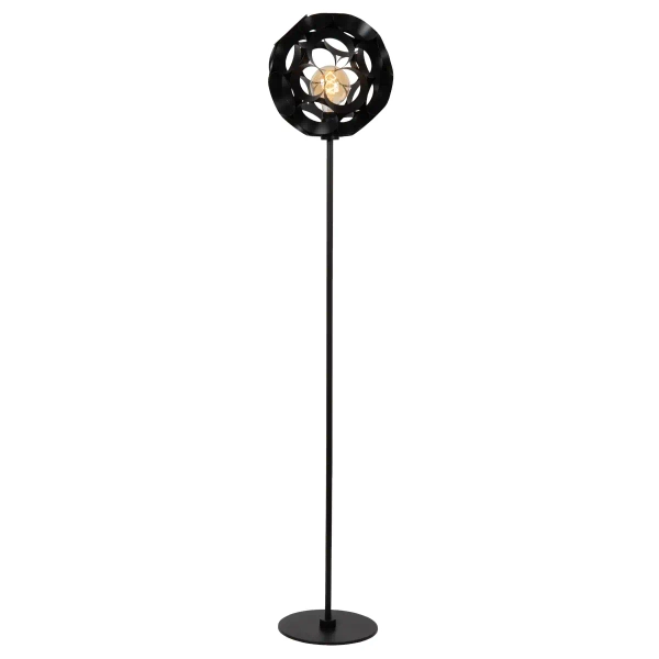 Podłogowa kulista lampa Hannelore 10723/01/30 Lucide metalowa czarna