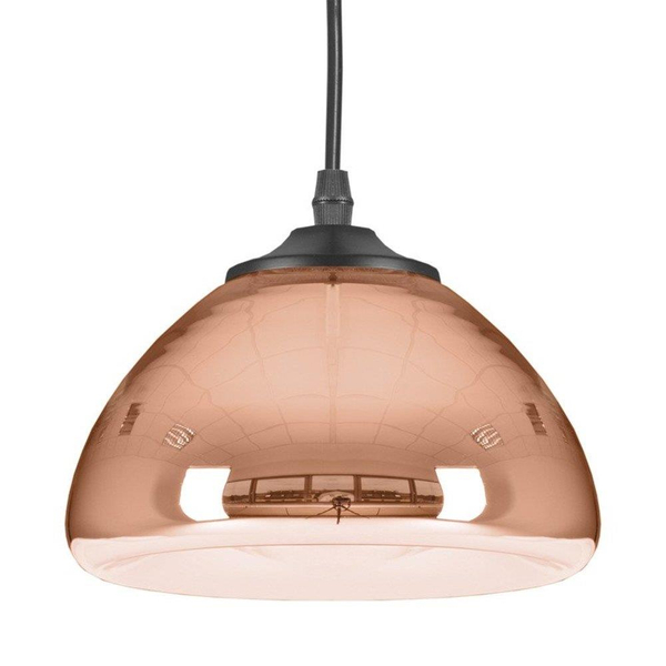 Lampa wisząca lustrzana Victory glow ST-9002S COPPER Step okrągła miedziana