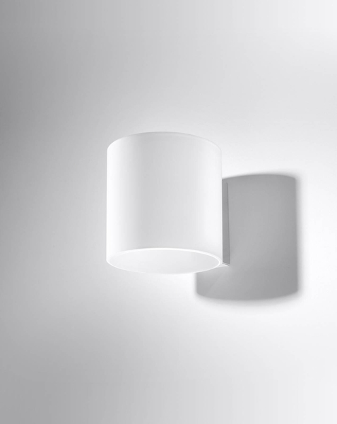 Kinkiet LAMPA ścienna SL.0211 szklana OPRAWA tuba biała