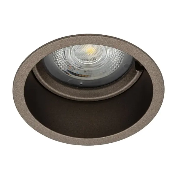 Podtynkowa lampa sufitowa oczko CUP 10790 okrągłe brązowe