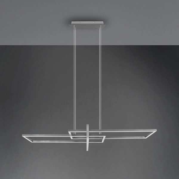 Lampa wisząca ściemnialna ZENITRA DL307320310 LED 34W 3000K srebrna