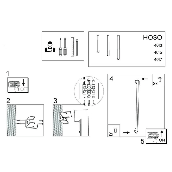 Metalowa lampa ścienna Hoso 4014 Shilo LED 18W 4000K industrialna czarny
