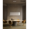 Ryflowana lampa wisząca MAZAYA biała MSE1501100607 1xLED 71,5W nad stół