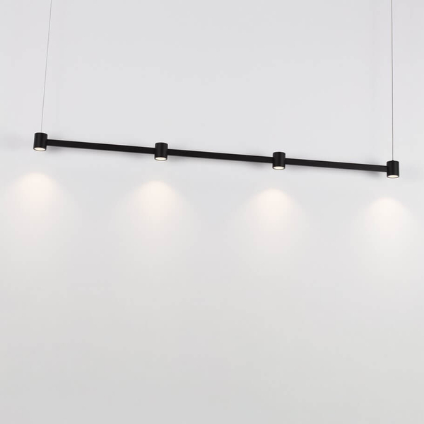 Lampa zwisająca na listwie PISCO LE44355 LED 24W 3000K podłużna czarna