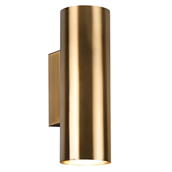 Ścienna LAMPA loft VANTOS DL204212400 Trio okrągła OPRAWA kinkiet tuba metalowa patyna