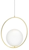 Wisząca lampa szklana Jumbo AZ4983 ball kula złota outlet