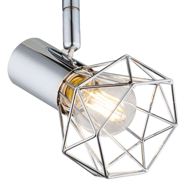 Kinkiet LAMPA ścienna XARA 54802-1 Globo druciana OPRAWA regulowana drut chrom