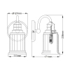 Naścienna lampa do łazienki Swell QZ-SWELL1-BB-BATH IP44 mosiądz