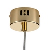Lampa wisząca do jadalni Golden Pipe DN916 Step sopel tuba złota