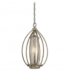 LAMPA wisząca KL-ROSALIE-P Elstead KICHLER metalowa OPRAWA industrialny zwis klatka na łańcuchu złota