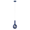 Zwisowa lampa granatowa VITRUM 1xE27 oczko do jadalni nad wyspę 41635
