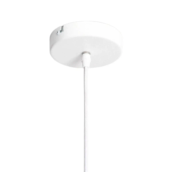 Kulista lampa wisząca Dizzaro ABR-LWSM-DIZZ2 szklana do salonu biała