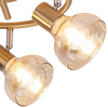 Plafon LAMPA sufitowa HOLLY 5549 Rabalux metalowa OPRAWA regulowane reflektorki szklane antyczne złoto bursztynowe