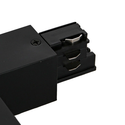 Kątowy L-ŁĄCZNIK uziemienie zewnętrzne HT4-J02/BK Italux do 3-fazowej szyny natynkowej 230V czarny