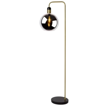 Stojąca lampa do salonu Julius 34738/01/65 Lucide loft czarna złota