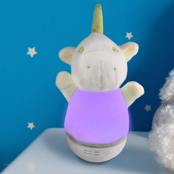 Lampka nocna z melodyjką JEDNOROŻEC 326737 dziecięca animals biała różowa