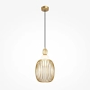 Metalowa zwisająca lampa Levitation MOD376PL-01G1 druciana mosiądz