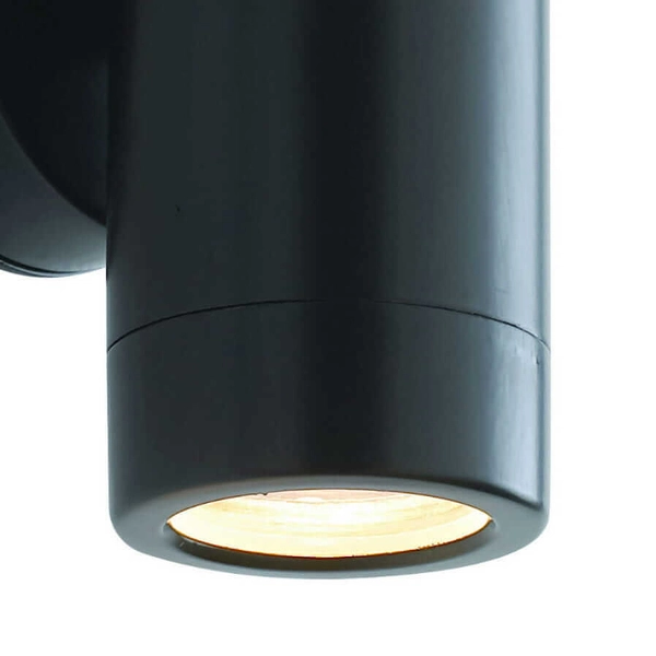 Tarasowa lampa ścienna Odyssey ST5008BK Saxby góra-dół IP65 czarna