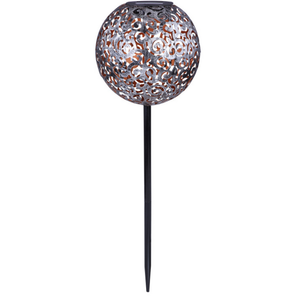 Lampka zewnętrzna Solar 33743 Globo LED 0,06W 3000K kula ball IP44 srebrna