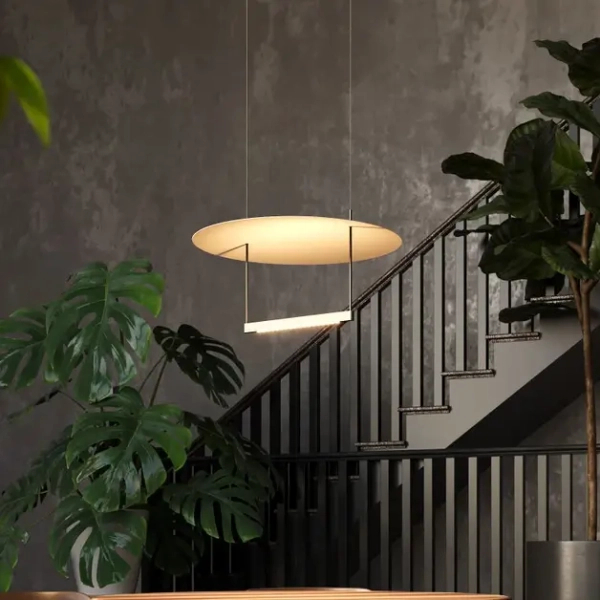 Wisząca lampa owalna Ambience MOD280PL-L30B3K1 czarna 30W 3000K ściemnialna