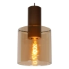 Wisząca lampa TOLEDO 74405/01/62 Lucide szklana miedziana bursztynowa