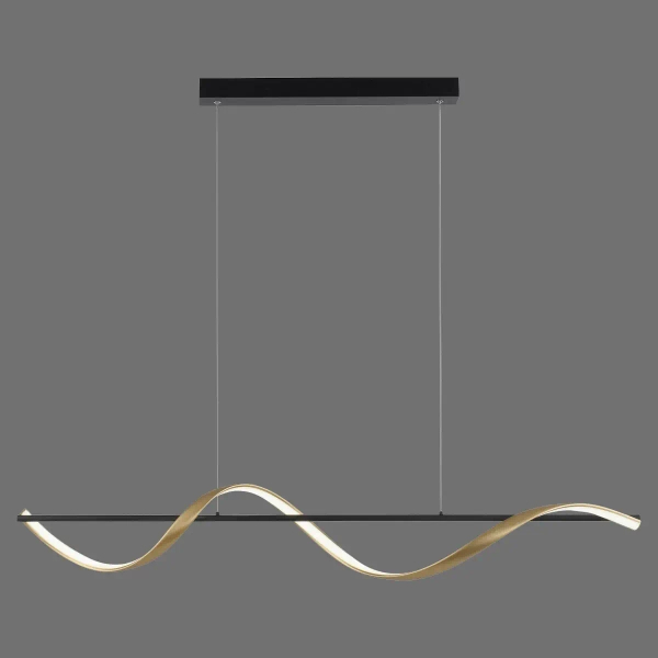 Wisząca lampa Q-SWING mosiądz antracyt 2385-13 1xLED 24W CCT nad stół