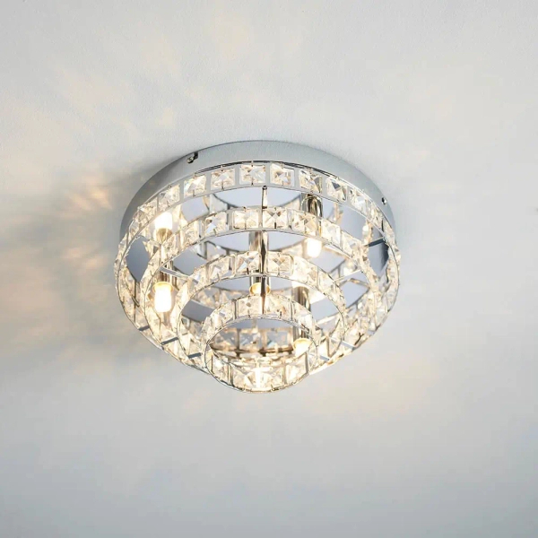 Sufitowa lampa glamour Motown MOTOWN-4CH chrom przezroczysty