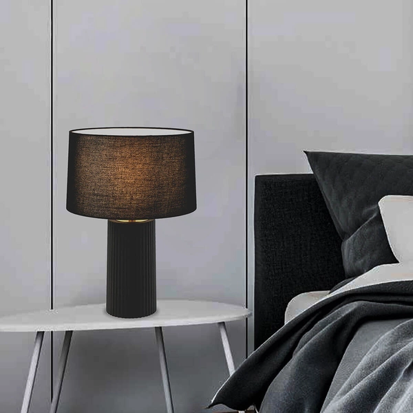 Abażurowa lampa stołowa Tokio LP-787/1T czarna Light Prestige na stolik